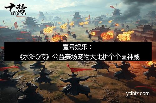 壹号娱乐：《水浒Q传》公益赛场宠物大比拼个个显神威